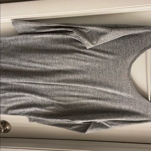 Grey long sleeve sexy mini dress